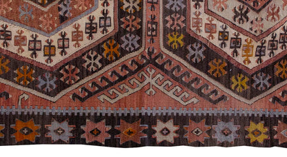 Vintage Kilim Rug,Konya Hotamış Kilim 3'7" x 5'3" feet 108 x 160 cm