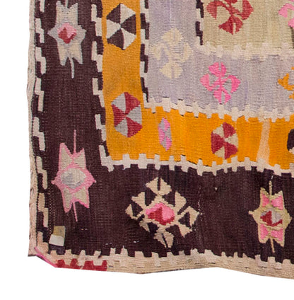 Vintage Kilim Rug,Kırşehir Kilim 3'7" x 5'3" feet 110 x 160 cm