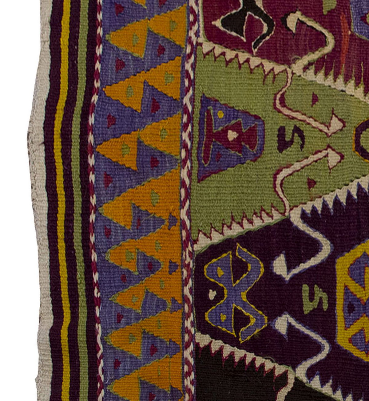 Vintage Kilim Rug,Nomadic Barak Kilim 3'7" x 5'4" feet 110 x 162 cm