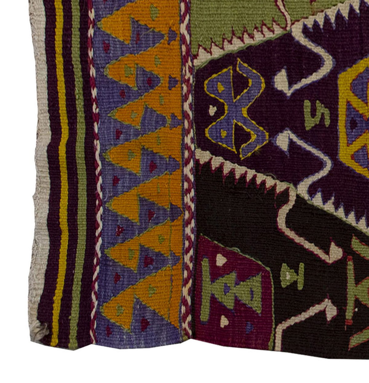 Vintage Kilim Rug,Nomadic Barak Kilim 3'7" x 5'4" feet 110 x 162 cm
