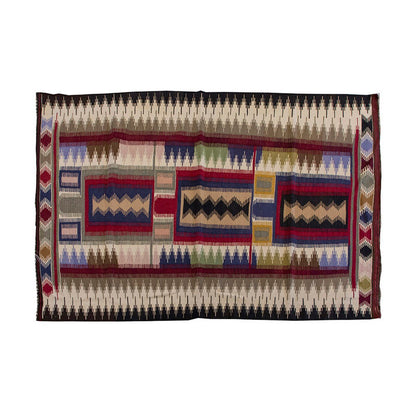 Vintage Kilim Rug,Konya Karapınar Kilim 3'7" x 5'8" feet 110 x 173 cm