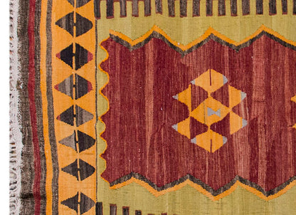 Vintage Kilim Rug,Konya Kilim 3'7" x 6" feet 109 x 183 cm