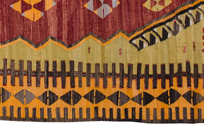 Vintage Kilim Rug,Konya Kilim 3'7" x 6" feet 109 x 183 cm