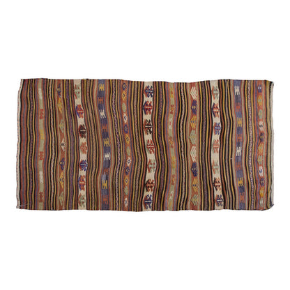 Vintage Kilim Rug,Konya Kilim 3'7" x 6'3" feet 110 x 190 cm
