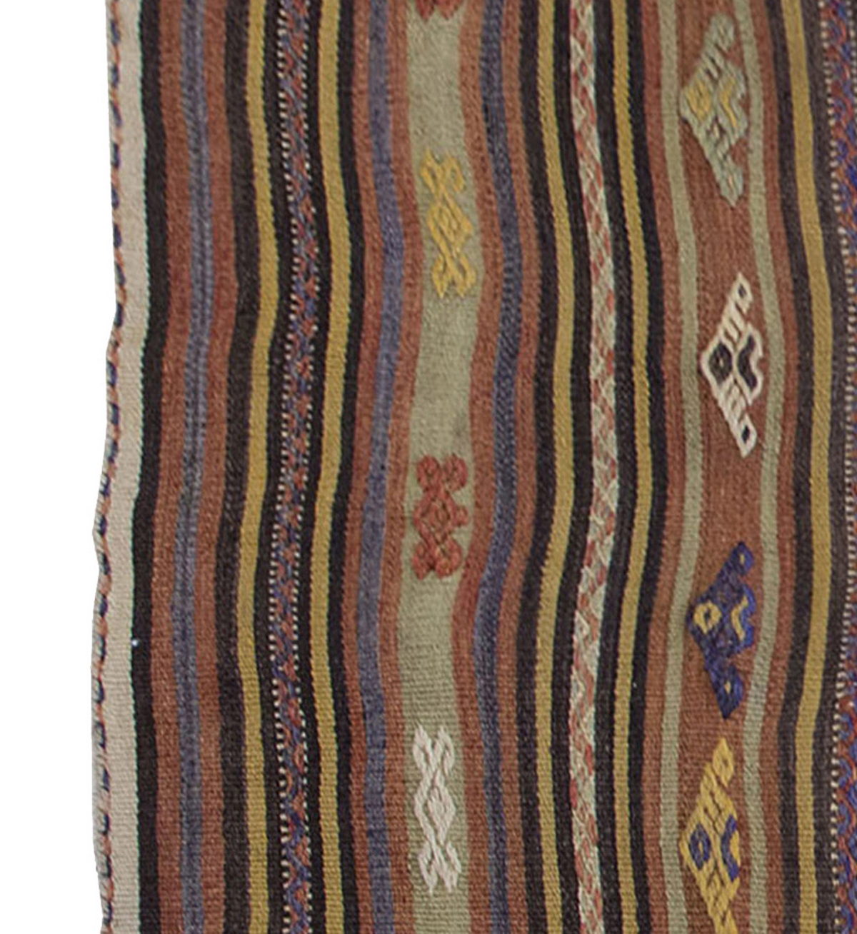 Vintage Kilim Rug,Konya Kilim 3'7" x 6'3" feet 110 x 190 cm