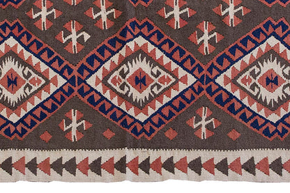 Vintage Kilim Rug,Lake Van Kilim 3'7" x 7'6" feet 110 x 228 cm