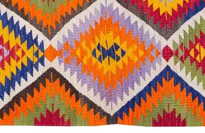 Vintage Kilim Rug,Denizli Eşme Kilim 3'8" x 5" feet 112 x 154 cm