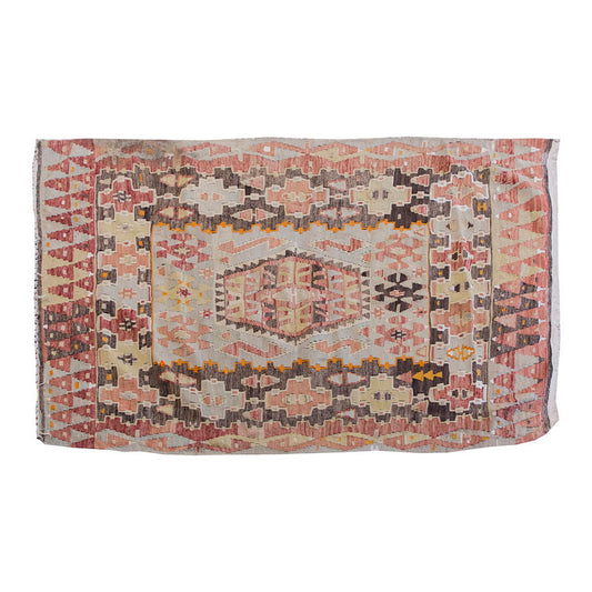 Vintage Kilim Rug,Denizli Eşme Kilim 3'9" x 5" feet 114 x 151 cm