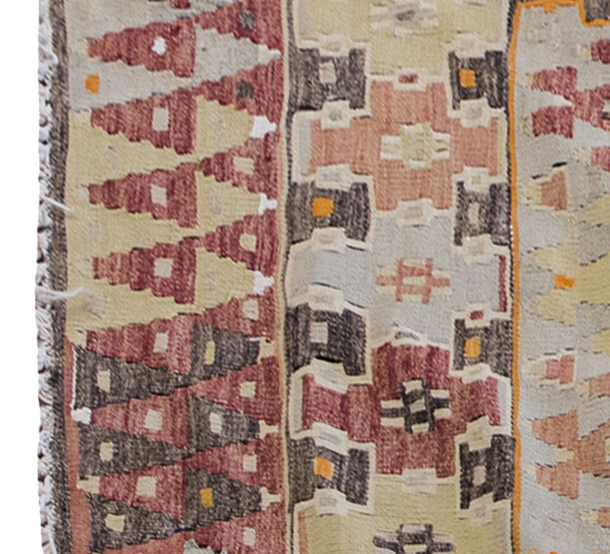 Vintage Kilim Rug,Denizli Eşme Kilim 3'9" x 5" feet 114 x 151 cm