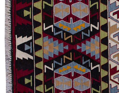 Vintage Kilim Rug,Kırşehir Kilim 3'9" x 5'5" feet 114 x 164 cm