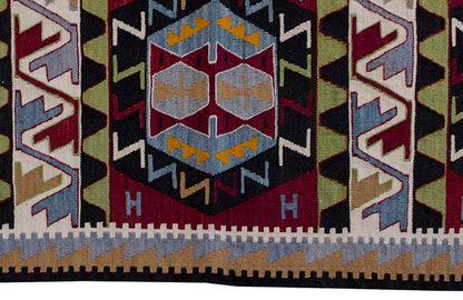 Vintage Kilim Rug,Kırşehir Kilim 3'9" x 5'5" feet 114 x 164 cm