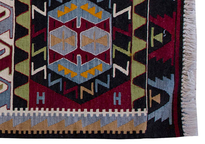 Vintage Kilim Rug,Kırşehir Kilim 3'9" x 5'5" feet 114 x 164 cm