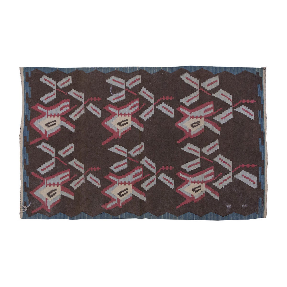 Vintage Kilim Rug,Konya Kilim 3 x 4'1" feet 91 x 125 cm