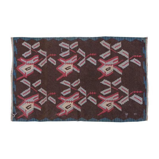 Vintage Kilim Rug,Konya Kilim 3 x 4'1" feet 91 x 125 cm