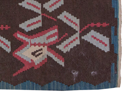 Vintage Kilim Rug,Konya Kilim 3 x 4'1" feet 91 x 125 cm