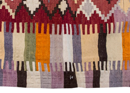 Vintage Kilim Rug,Denizli Kilim 4" x 4'7" feet 117 x 140 cm