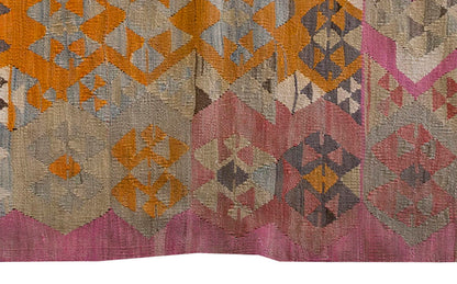 Vintage Kilim Rug,Afyon Kilim 4" x 4'8" feet 122 x 141 cm