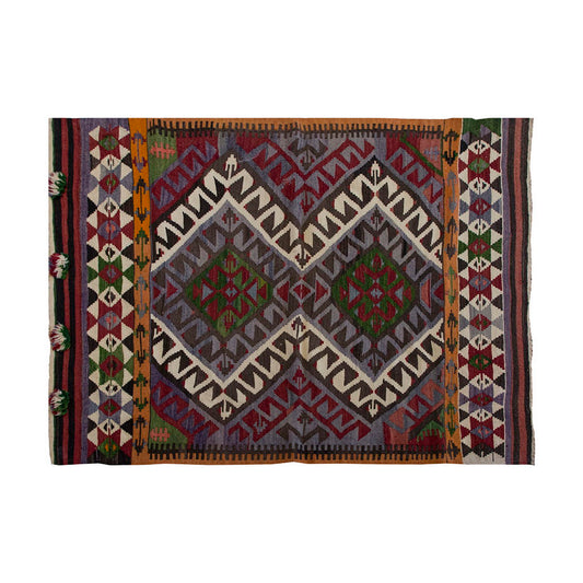 Vintage Kilim Rug,Konya Kilim 4" x 4'9" feet 122 x 145 cm