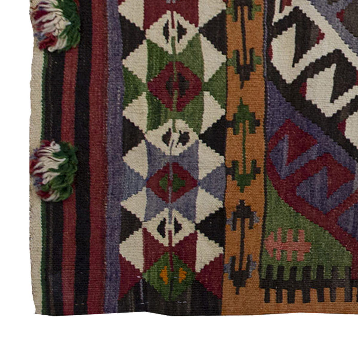 Vintage Kilim Rug,Konya Kilim 4" x 4'9" feet 122 x 145 cm