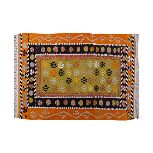 Vintage Kilim Rug,Çorum Kilim 4" x 5'7" feet 120 x 170 cm
