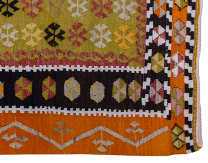 Vintage Kilim Rug,Çorum Kilim 4" x 5'7" feet 120 x 170 cm