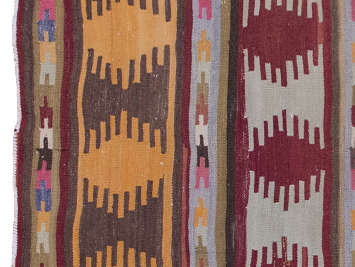 Vintage Kilim Rug,Sivas Kilim 4" x 5'8" feet 123 x 173 cm
