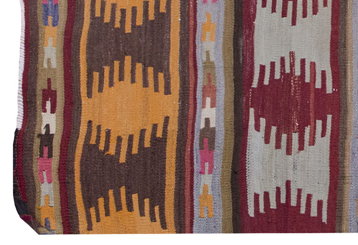 Vintage Kilim Rug,Sivas Kilim 4" x 5'8" feet 123 x 173 cm