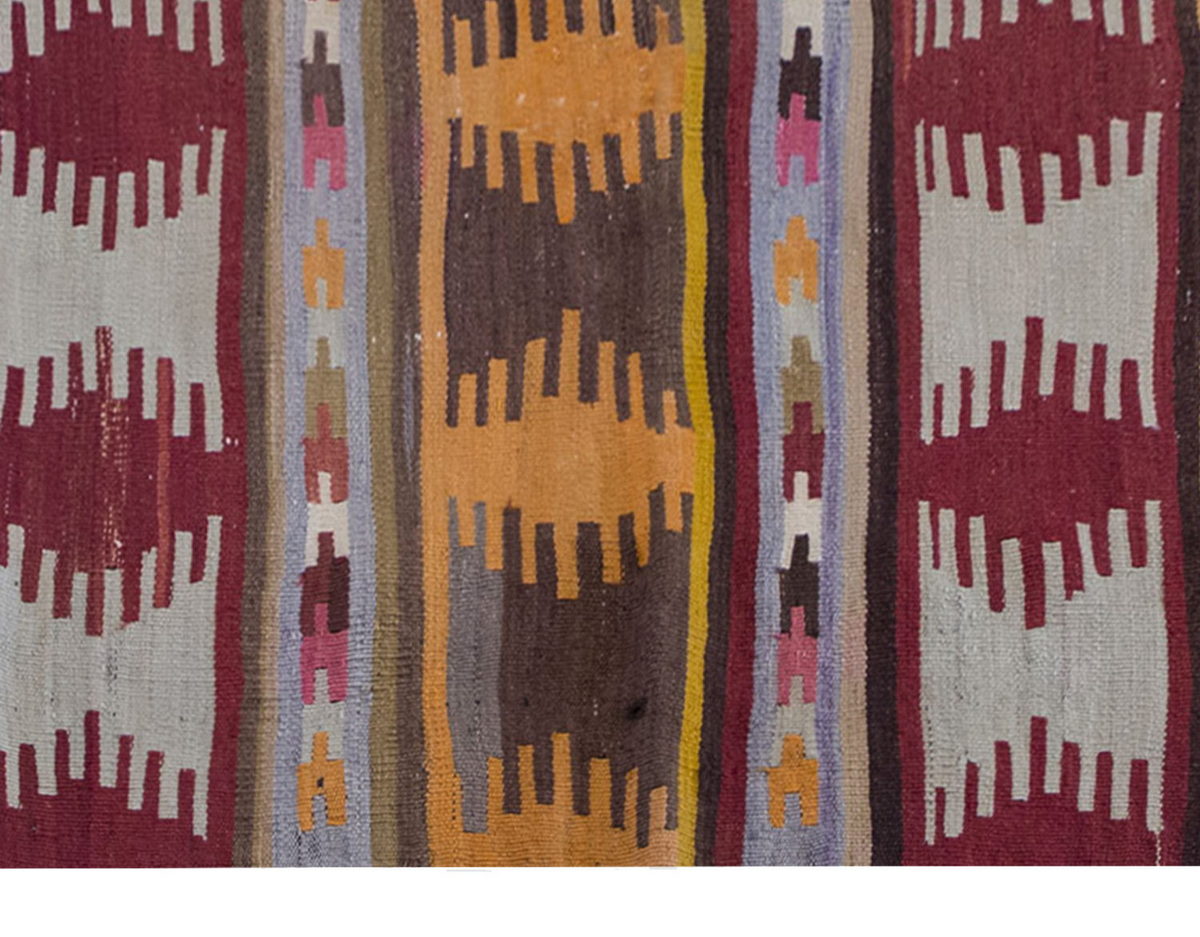Vintage Kilim Rug,Sivas Kilim 4" x 5'8" feet 123 x 173 cm