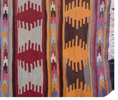 Vintage Kilim Rug,Sivas Kilim 4" x 5'8" feet 123 x 173 cm