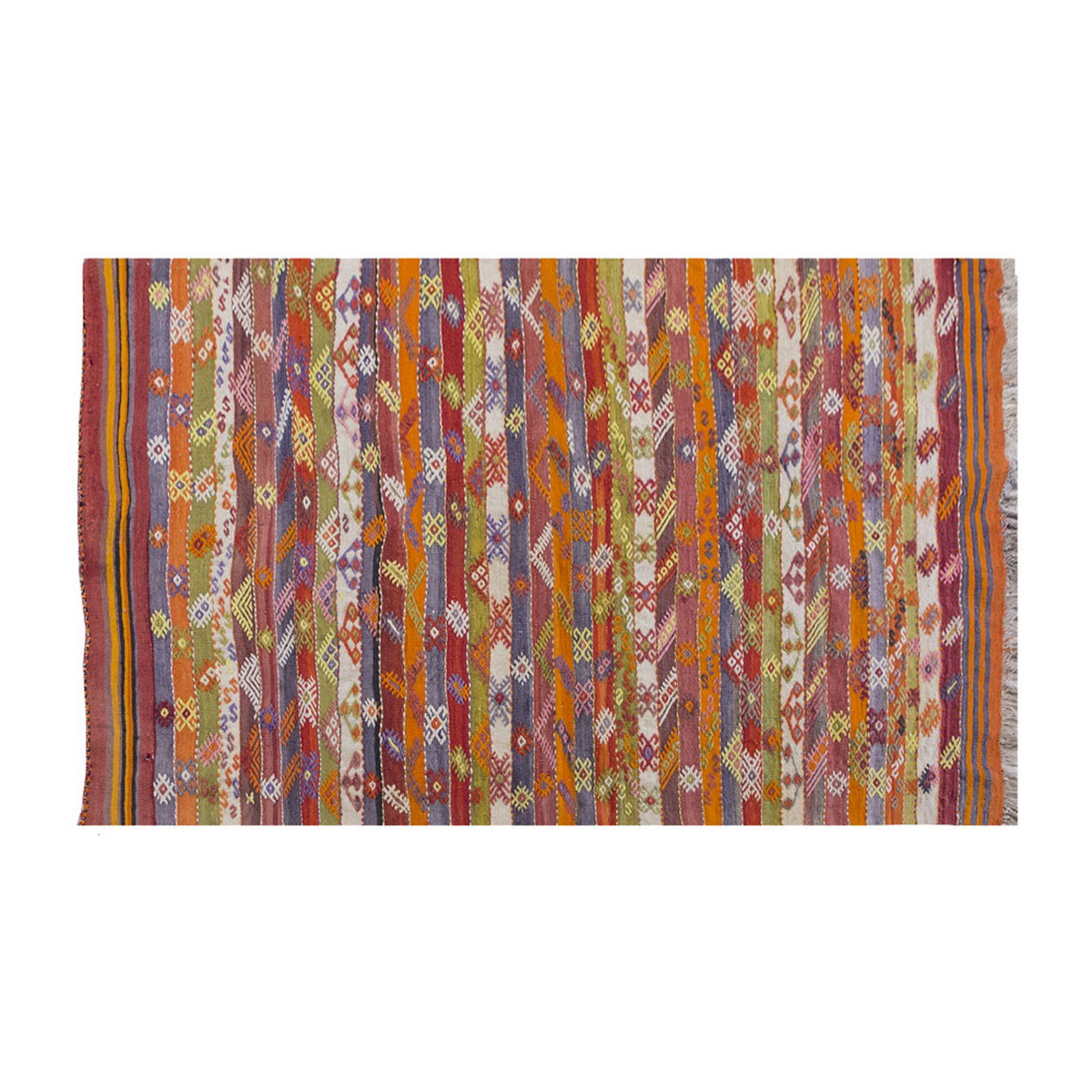 Vintage Kilim Rug,Konya Kilim 4" x 5'9" feet 116 x 175 cm