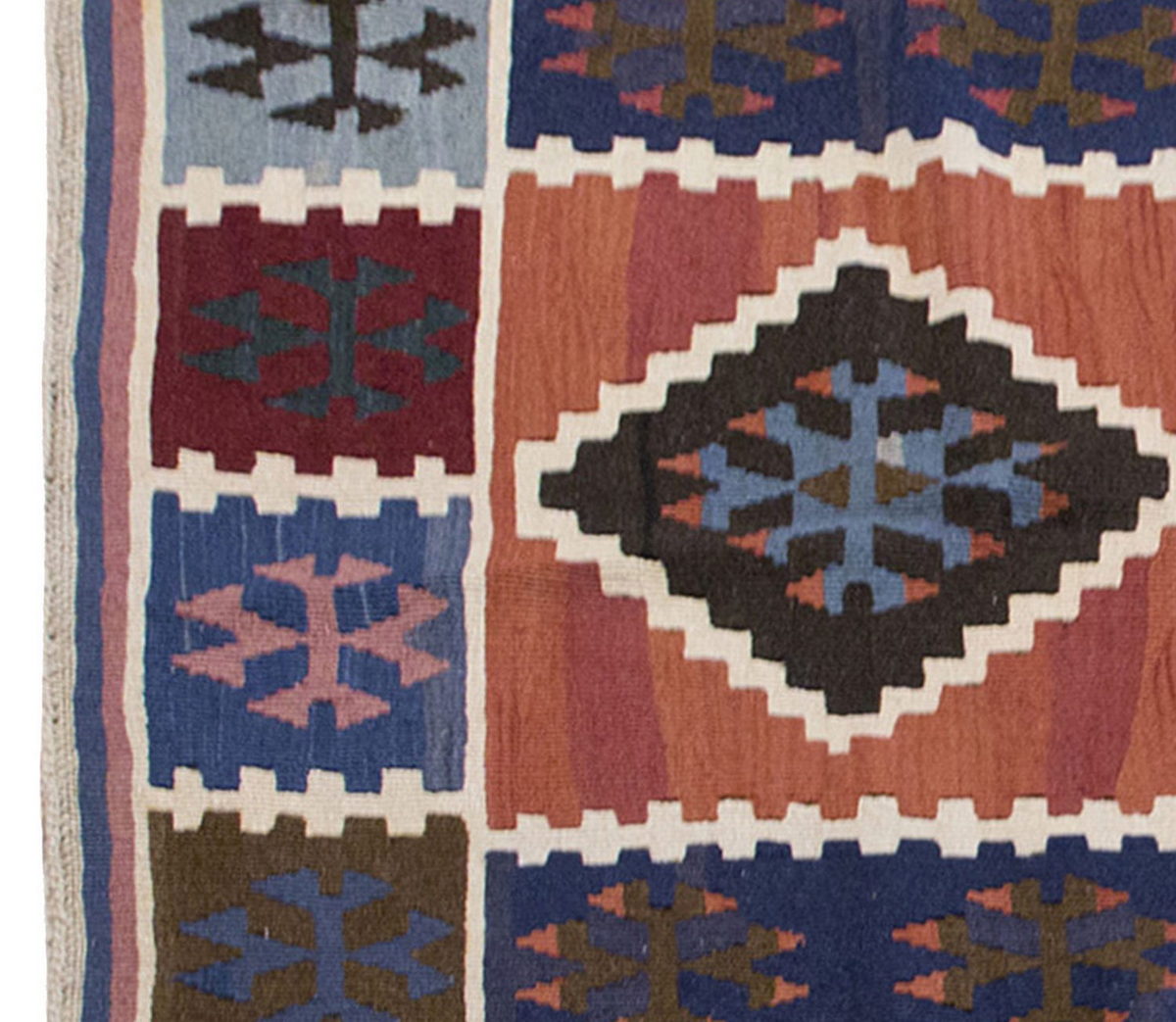 Vintage Kilim Rug,Konya Kilim 4" x 6" feet 121 x 181 cm