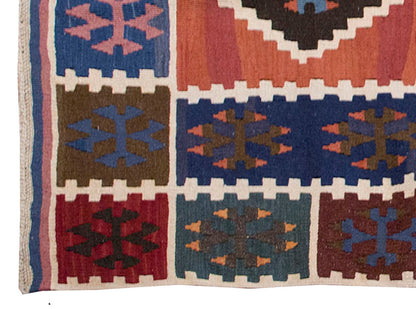 Vintage Kilim Rug,Konya Kilim 4" x 6" feet 121 x 181 cm