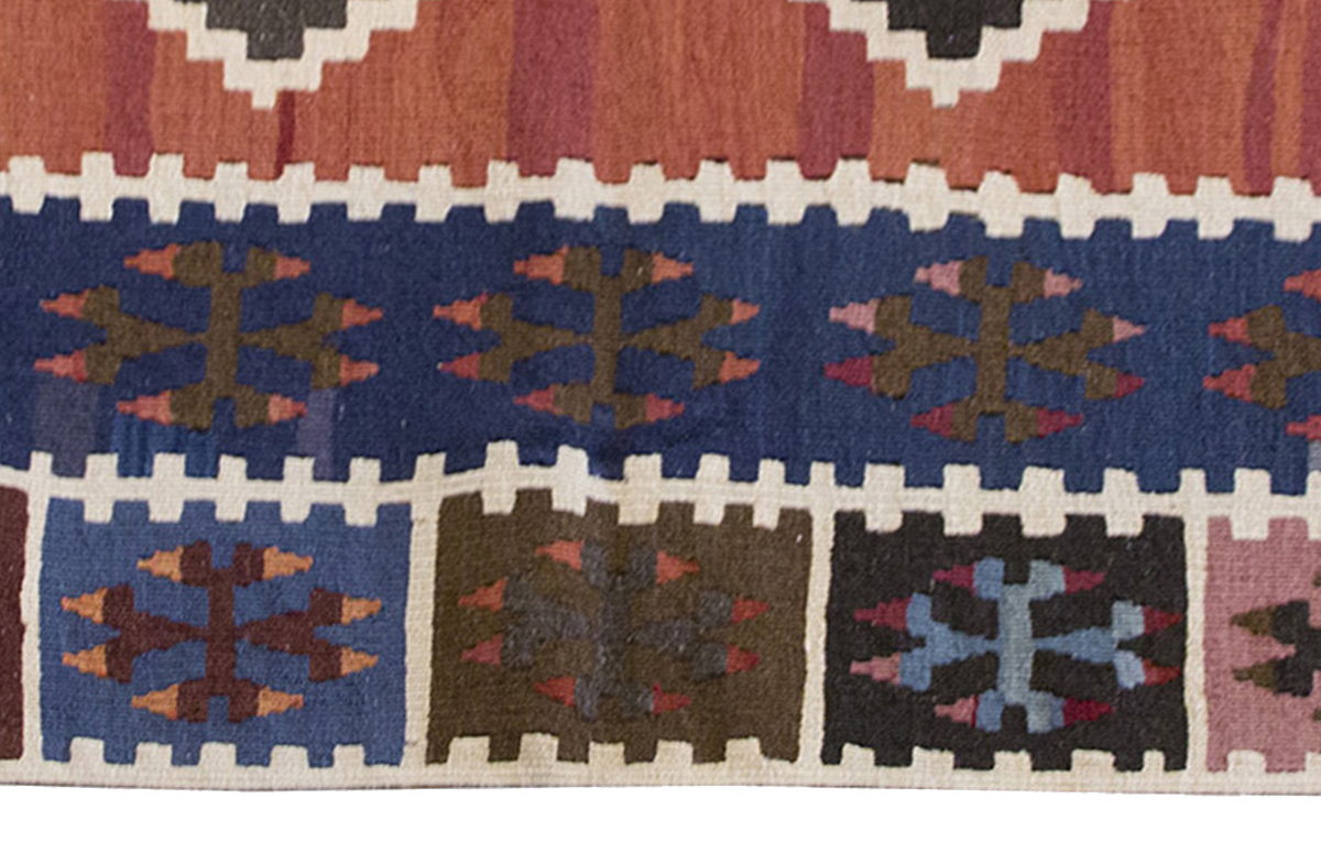 Vintage Kilim Rug,Konya Kilim 4" x 6" feet 121 x 181 cm
