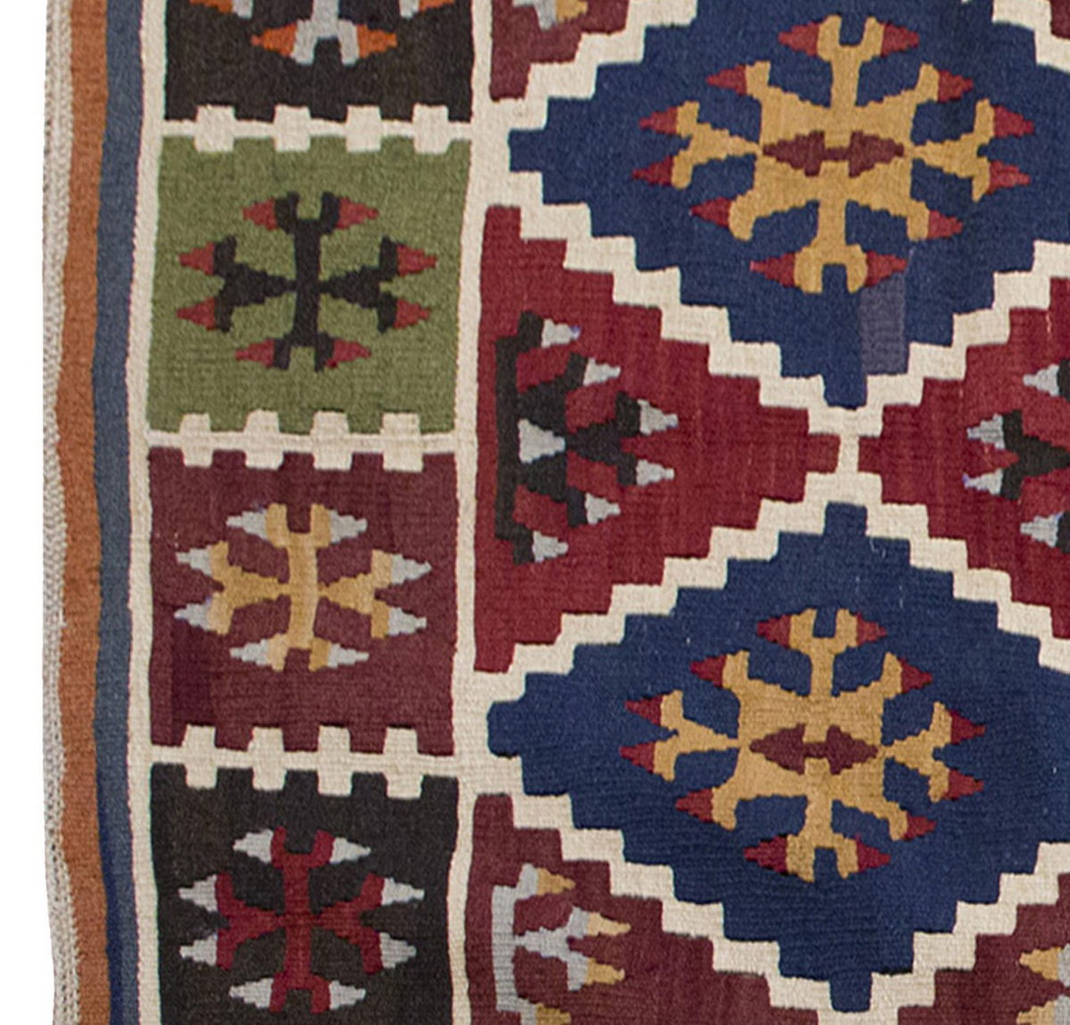 Vintage Kilim Rug,Ereğli Kilim 4" x 6'2" feet 117 x 188 cm