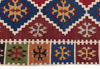 Vintage Kilim Rug,Ereğli Kilim 4" x 6'2" feet 117 x 188 cm