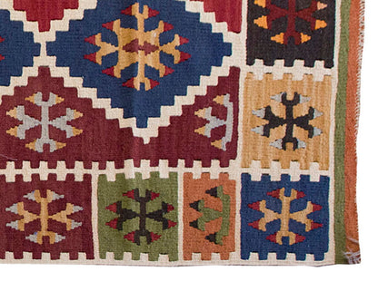 Vintage Kilim Rug,Ereğli Kilim 4" x 6'2" feet 117 x 188 cm