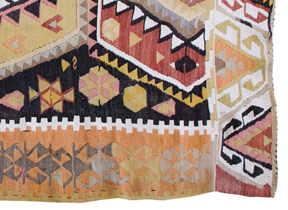 Vintage Kilim Rug,Kırşehir Kilim 4" x 6'8" feet 121 x 204 cm