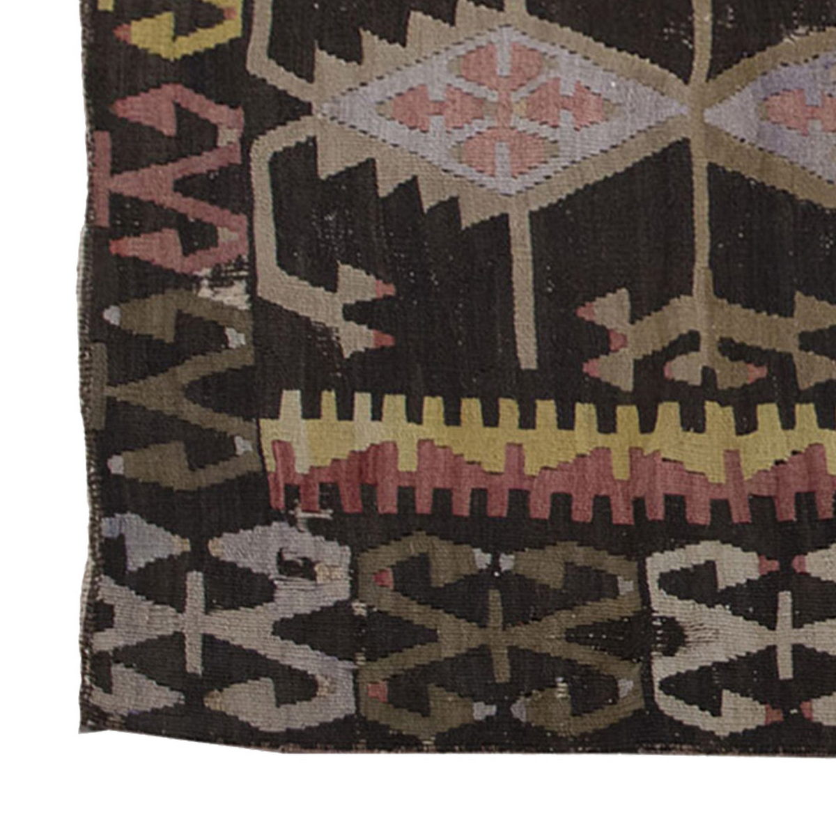 Vintage Kilim Rug,Kırşehir Kilim 4'1" x 5'8" feet 125 x 173 cm