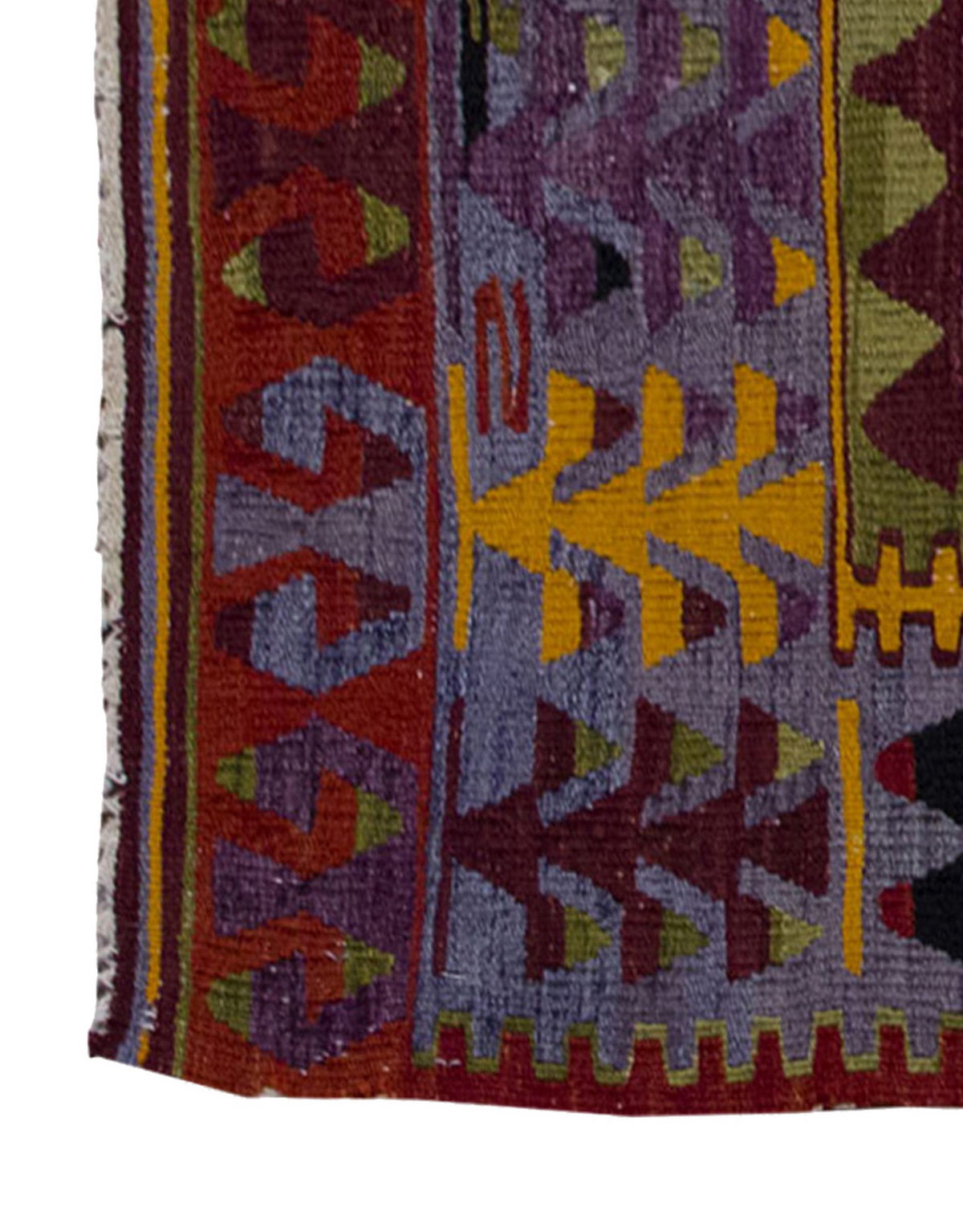 Vintage Kilim Rug,Denizli Eşme Kilim 3'4" x 5'3" feet 102 x 160 cm