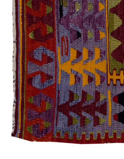 Vintage Kilim Rug,Denizli Eşme Kilim 3'4" x 5'3" feet 102 x 160 cm