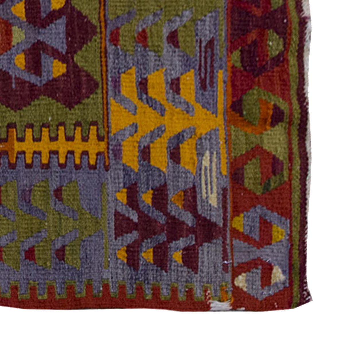 Vintage Kilim Rug,Denizli Eşme Kilim 3'4" x 5'3" feet 102 x 160 cm