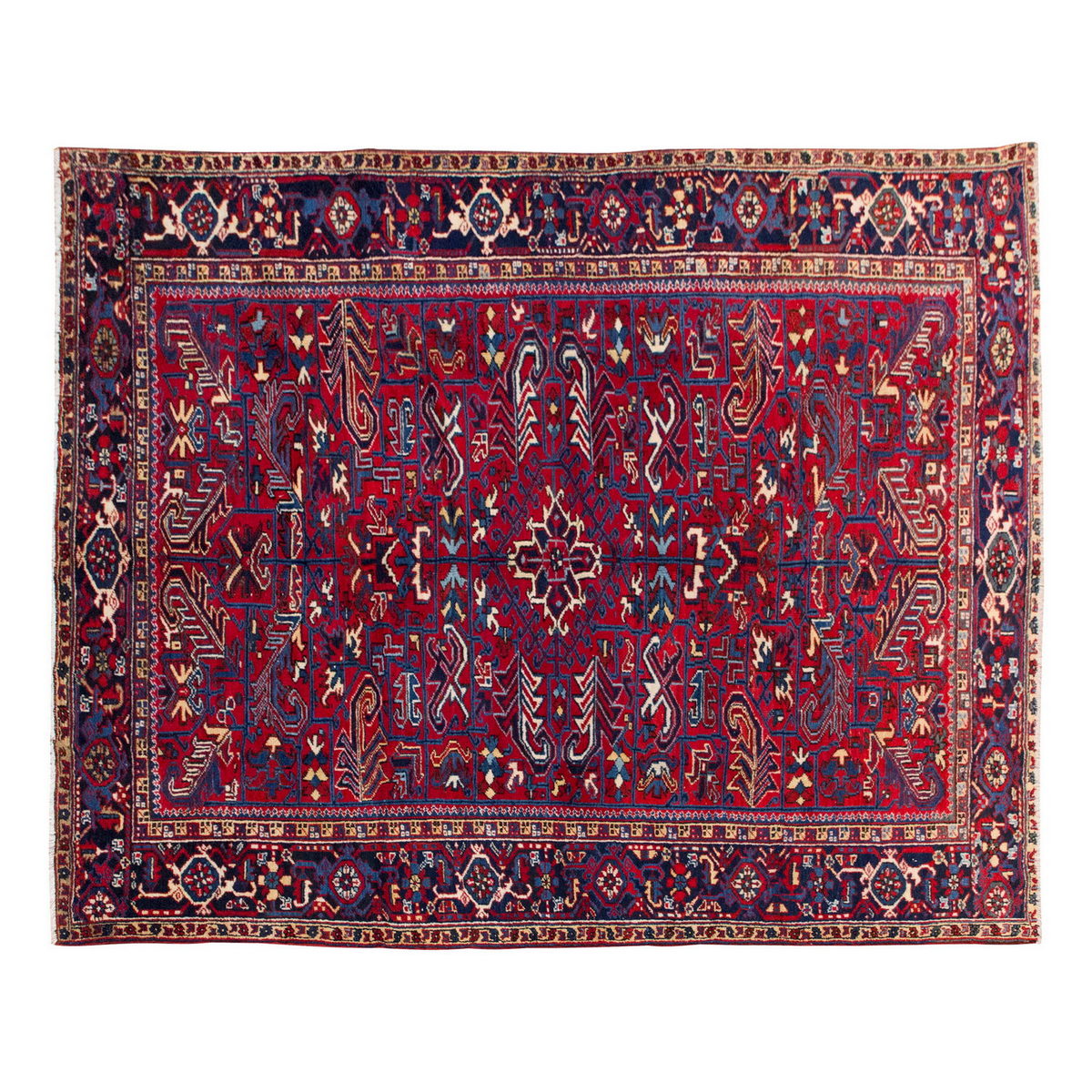 Vintage Large Rug, Heriz Rug 8'2" x 10'10" feet 250 x 330 cm