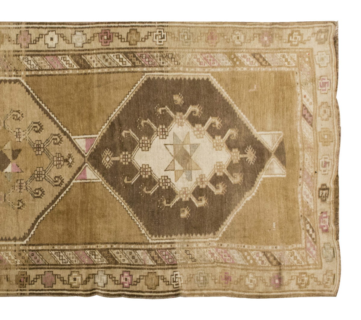 Vintage Large Rug, Oushak Area Rug, 4'10" x 12'4 feet 148 x 375 cm