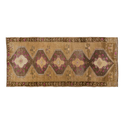 Vintage Large Rug, Oushak Area Rug, 4'11" x 11'10" feet 150 x 360 cm