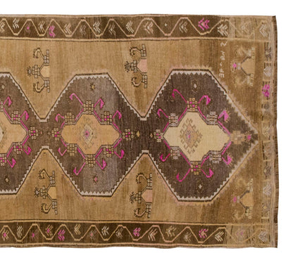 Vintage Large Rug, Oushak Area Rug, 4'11" x 11'10" feet 150 x 360 cm