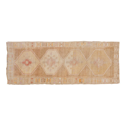 Vintage Large Rug, Oushak Area Rug, 4'5" x 12'10 feet 135 x 390 cm