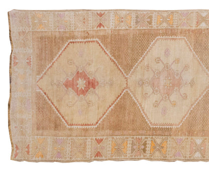Vintage Large Rug, Oushak Area Rug, 4'5" x 12'10 feet 135 x 390 cm