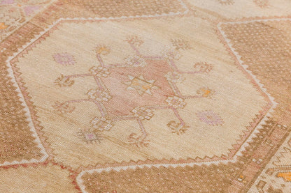 Vintage Large Rug, Oushak Area Rug, 4'5" x 12'10 feet 135 x 390 cm