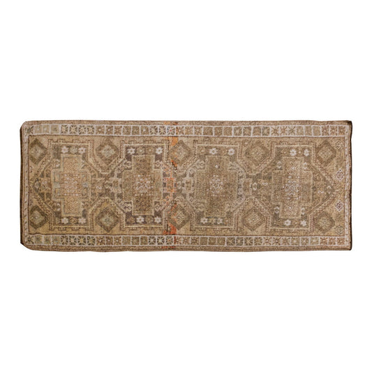 Vintage Large Rug, Oushak Area Rug, 4'6" x 10'2" feet 137 x 310 cm