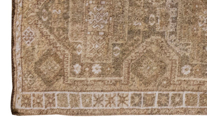 Vintage Large Rug, Oushak Area Rug, 4'6" x 10'2" feet 137 x 310 cm